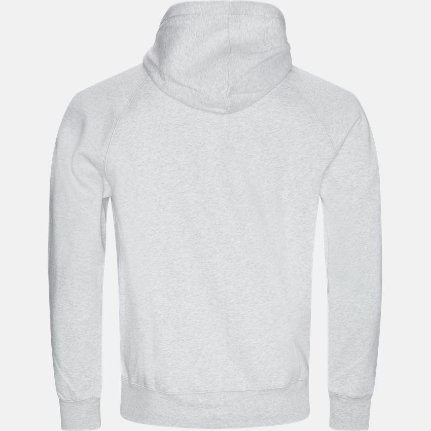 Carhartt WIP Sweatshirts HOODED CHASE SWEAT I026384 ASH HEATHER/GOLD